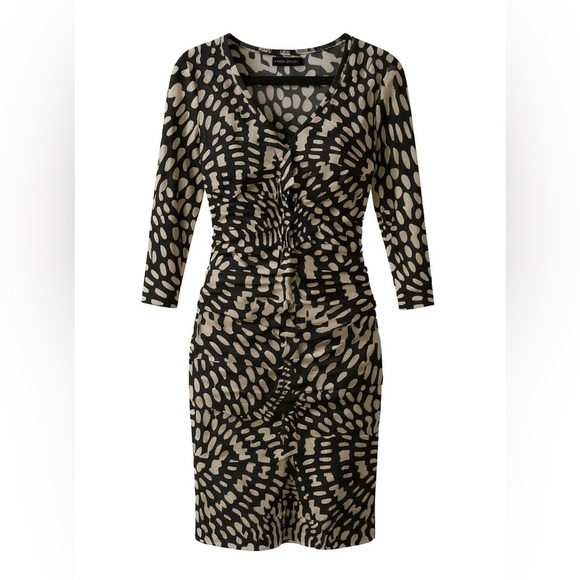 Nicole Miller Black and white Long Sleeve Dress - Picture 5 of 8